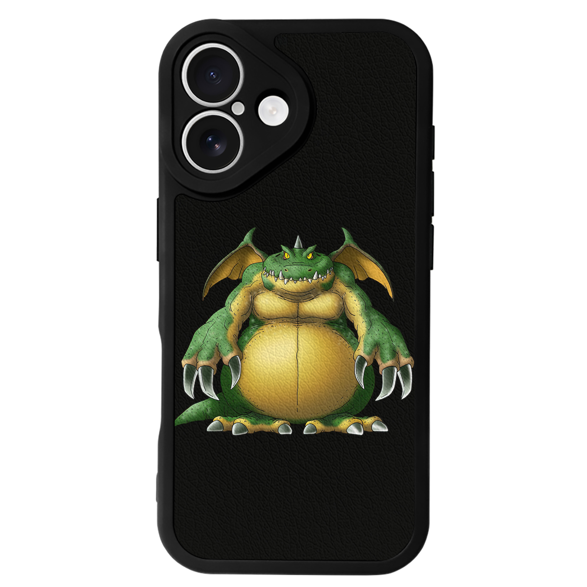 （画像用） ドラゴンクエスト Doragon Kuesuto Dragon Quest 【iPhone 16シリーズ対応】シリコンスマホケース（レザー調） 材質：シリコン